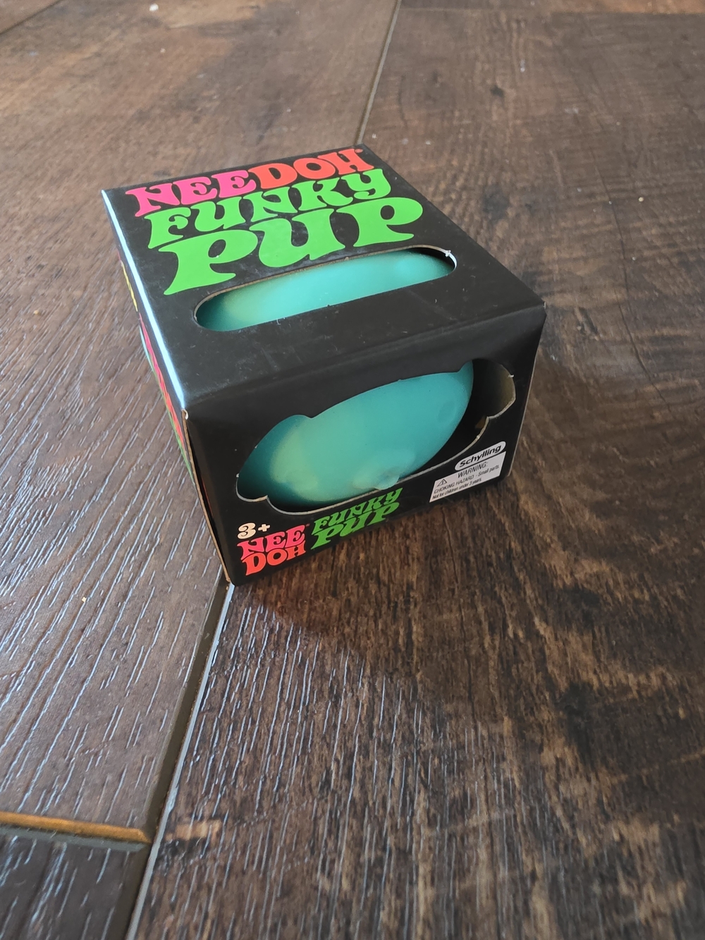 NeeDoh Funky Pup Teal Blue Dog Squishy Sensory Fidget Toy New in Box